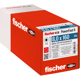 fischer Spånpladeskrue PowerFast II 8,0x160 forsænket TX 