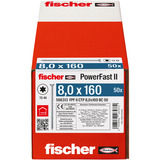 fischer Spånpladeskrue PowerFast II 8,0x160 forsænket TX 