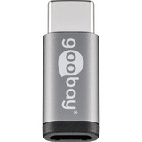 goobay 56635 kabel kønsskifter USB-C USB 2.0 Micro-Buchse (Typ B) Sort, Adapter grå, USB-C, USB 2.0 Micro-Buchse (Typ B), Sort