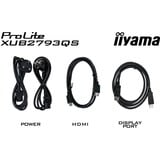 iiyama ProLite XUB2793QS-B7 computerskærm 68,6 cm (27") 2560 x 1440 pixel Quad HD LED Sort, LED-skærm Sort (mat), 68,6 cm (27"), 2560 x 1440 pixel, Quad HD, LED, 1 ms, Sort
