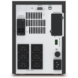 APC Easy UPS SMV UPS-enhed Interaktivt indgangsstik 1,5 kVA 1050 W 6 AC stikkontakt(er) Sort, Interaktivt indgangsstik, 1,5 kVA, 1050 W, Sine, 160 V, 295 V