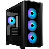 ASUS A23 PLUS TG ARGB BLACK Micro Tower Sort, Towerkabinet Sort, Micro Tower, PC, Sort, micro ATX, Mini-ITX, Spil, Flere