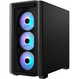 ASUS A23 PLUS TG ARGB BLACK Micro Tower Sort, Towerkabinet Sort, Micro Tower, PC, Sort, micro ATX, Mini-ITX, Spil, Flere