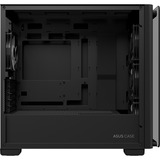 ASUS A23 PLUS TG ARGB BLACK Micro Tower Sort, Towerkabinet Sort, Micro Tower, PC, Sort, micro ATX, Mini-ITX, Spil, Flere