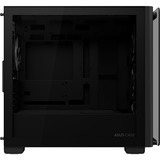 ASUS A23 PLUS TG ARGB BLACK Sort, Towerkabinet Sort, PC, Sort, micro ATX, Mini-ITX, Flere, 16,5 cm, 38 cm