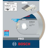 Bosch 2 608 602 637 rundsavklinge 23 cm 1 stk, Skæreskive Blød keramisk vægsten, 23 cm, 2,54 cm, 2,4 mm, 1 stk