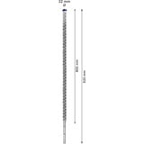 Bosch Expert SDS Max-8X Hammer drill bit 1 stk, Boremaskine Borehammer, Hammer drill bit, 3,2 cm, 920 mm, Beton, Sten, 80 cm