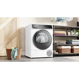 Bosch Serie 8 WQB246D41 tørretumbler Fritstående Front-læsning 9 kg Hvid, Varmepumpe kondens tørretumbler Hvid/Sort, Fritstående, Front-læsning, Varmepumpe, Hvid, Knapper, 112 L