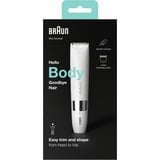 Braun BS1000 Hvid 1 Alkaline, Hårfjerner Hvid/Chrome, Hvid, Cylinder, Batteri, AA, Alkaline, Kina