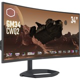 Cooler Master GM34-CWQ2, Gaming Skærm Sort
