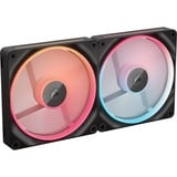 Corsair iCUE LINK LX140-R RGB PWM Reverse, Sag fan Sort