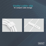 Digitus AK-600108-010-W, Kabel Hvid