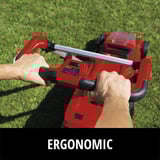 EINHELL Professional Akku-plæneklipper RASARRO 36/42, 36Volt (2x18V) Rød/Sort