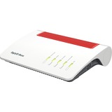 FRITZ! 5590 Fiber Trådløse Routere, Fiberoptisk router Box 5590 Fiber, Wi-Fi 6 (802.11ax), Dual-band (2,4 GHz / 5 GHz), Ethernet LAN, Hvid, Bordplade router