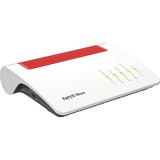 FRITZ! 5590 Fiber Trådløse Routere, Glasfaser-Router Box 5590 Fiber, Wi-Fi 6 (802.11ax), Dual-band (2,4 GHz / 5 GHz), Ethernet LAN, Hvid, Bordplade router