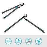 GARDENA Grenklipper EnergyCut Pro L Ambolt, Grensaks grå/Turkis