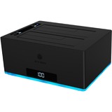 ICY BOX IB-127CL-U3 USB 3.2 Gen 1 (3.1 Gen 1) Type-B Sort, Docking station HDD, SATA, Serial ATA II, Serial ATA III, 2.5,3.5", 18 TB, USB 3.2 Gen 1 (3.1 Gen 1) Type-B, 5 Gbit/sek.