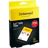 Intenso Top 2.5" 256 GB Serial ATA III MLC, Solid state-drev Sort, 256 GB, 2.5", 520 MB/s, 6 Gbit/sek., Bulk