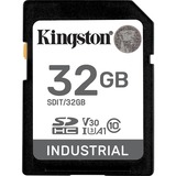 Kingston Industrial 32 GB SDHC, Hukommelseskort Sort