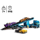LEGO Biltransport med sportsvogne, Bygge legetøj Byggesæt, 7 År, Plast, 998 stk, 1,58 kg