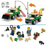 LEGO City Redningsmissioner for vilde dyr, Bygge legetøj Byggesæt, 6 År, Plast, 246 stk, 427 g