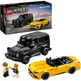 LEGO Speed Champions Mercedes-AMG G 63 og Mercedes-AMG SL 63, Bygge legetøj Byggesæt, 10 År, Plast, 808 stk, 916 g