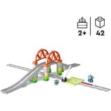 LEGO Togbro og spor – udvidelsessæt, Bygge legetøj Byggesæt, 2 År, Plast, 42 stk, 1,31 kg