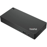 Lenovo ThinkPad USB-C Dock renoveret, Docking station Sort
