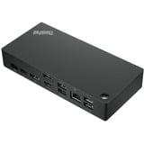 Lenovo ThinkPad USB-C Dock renoveret, Docking station Sort