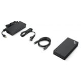 Lenovo ThinkPad USB-C Dock renoveret, Docking station Sort