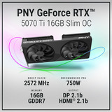 PNY GeForce RTX 5070 Ti Slim OC, Grafikkort 