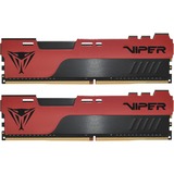 Patriot Viper Elite PVE2416G360C0K hukommelsesmodul 16 GB 2 x 8 GB DDR4 3600 Mhz Rød/Sort, 16 GB, 2 x 8 GB, DDR4, 3600 Mhz, 288-pin DIMM