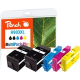 Peach PI300-768 blækpatron 5 stk Kompatibel Højt (XL) udbytte Sort, Blå, Magenta, Gul Højt (XL) udbytte, 28 ml, 12 ml, 1120 Sider, 5 stk, Multipakke