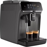 Philips 2200 series Fuldautomatiske espressomaskiner, 2 drikke, Kaffe/Espresso Automat mørk grå, 2 drikke, Espressomaskine, 1,8 L, Kaffebønner, Indbygget kværn, 1500 W, Anthracit