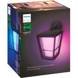 Philips White & Color Ambiance Econic Outdoor hængende væglampe, LED lys Sort