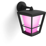 Philips White & Color Ambiance Econic Outdoor hængende væglampe, LED lys Sort