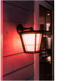 Philips White & Color Ambiance Econic Outdoor hængende væglampe, LED lys Sort