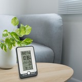 TFA Table clock Sølv/Sort