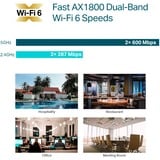 TP-Link EAP610 V2 WLAN adgangspunkt 1800 Mbit/s Hvid Strøm over Ethernet (PoE), Adgangspunktet Hvid, 2.4 GHz, 5 GHz, 1800 Mbit/s, HTTPS, SNMP, SNMPv2, SNMPv3, WPA, WPA2, WPA3, 10,100,1000 Mbit/s