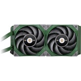 Thermaltake CL-W319-PL12RG-A Computerkølesystem Processor Alt-i-en væskekøler 12 cm Grøn 1 stk, Vandkøling Grøn, Alt-i-en væskekøler, 12 cm, 500 rpm, 2000 rpm, 22,3 dB, Grøn