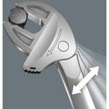 Wera 6004 Joker 6 Sæt 1 - Selvjusterende skruenøglesæt, 6 dele, Gaffelnøgle Sølv