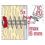 fischer Isoleringsdybel FID II Plus 80mm, Dyvel Hvid