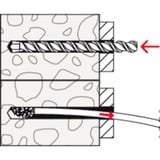 fischer Langskaftpløk SXRL 8x120 T, Dyvel Lys grå
