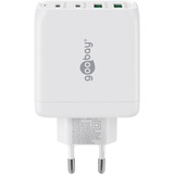 goobay USB-C Multiport Hurtigoplader, PD, GaN, 68 Watt Hvid