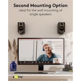 goobay Universal soundbar-vægbeslag, Wall Mount Sort