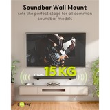 goobay Universal soundbar-vægbeslag, Wall Mount Sort