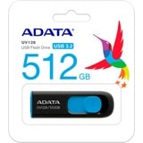 ADATA UV128 512 GB, USB-stik Sort/Blå