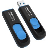 ADATA UV128 USB-nøgle 512 GB USB Type-A 3.2 Gen 1 (3.1 Gen 1) Sort, Blå, USB-stik Sort/Blå, 512 GB, USB Type-A, 3.2 Gen 1 (3.1 Gen 1), 100 MB/s, Glide, Sort, Blå