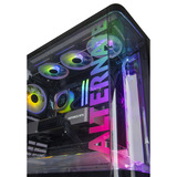 ALTERNATE Gaming-PC • RTX 5080 • AMD Ryzen™ 7 9800X3D • 32 GB RAM, Gaming PC Sort/gennemsigtig