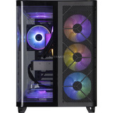 ALTERNATE Gaming-PC • RTX 5080 • AMD Ryzen™ 7 9800X3D • 32 GB RAM, Gaming PC Sort/gennemsigtig